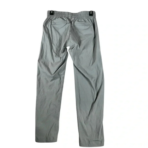 Athleta Mod Trekkie Crop Woven Pull On Pants Gray Casual Walking Travel Fit Sz 2 - Picture 3 of 11